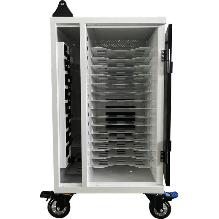 POWRT PT-VERT-15 device charging cart with secure storage compartments