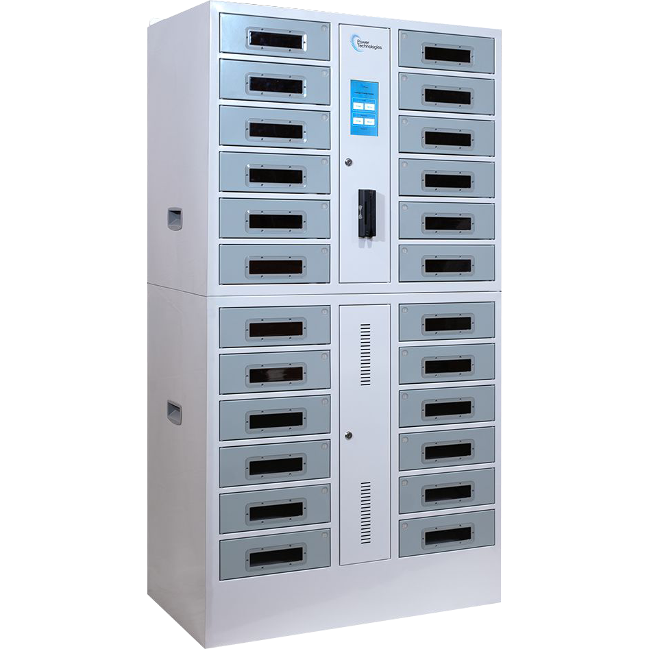 POWRT SCLocker24 24-bay secure charging locker for storing and charging devices