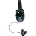 Califone Listening First bear-themed stereo headphones with 2-layered cord for classroom use