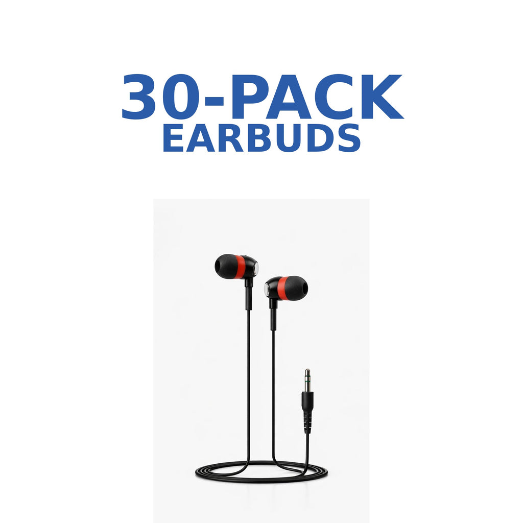 Essential Classroom Earbuds 30 Pack