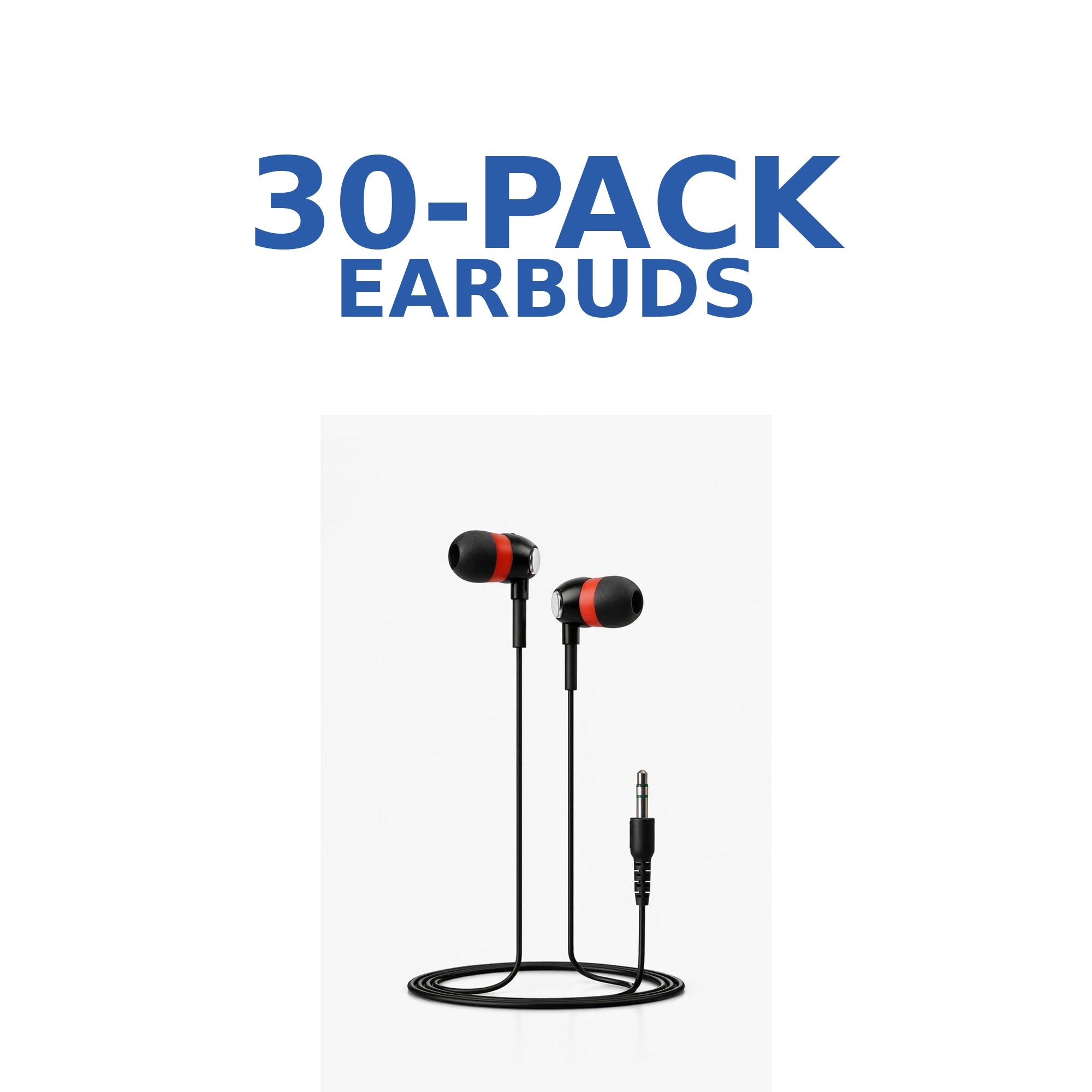 Essential Classroom Earbuds 30 Pack