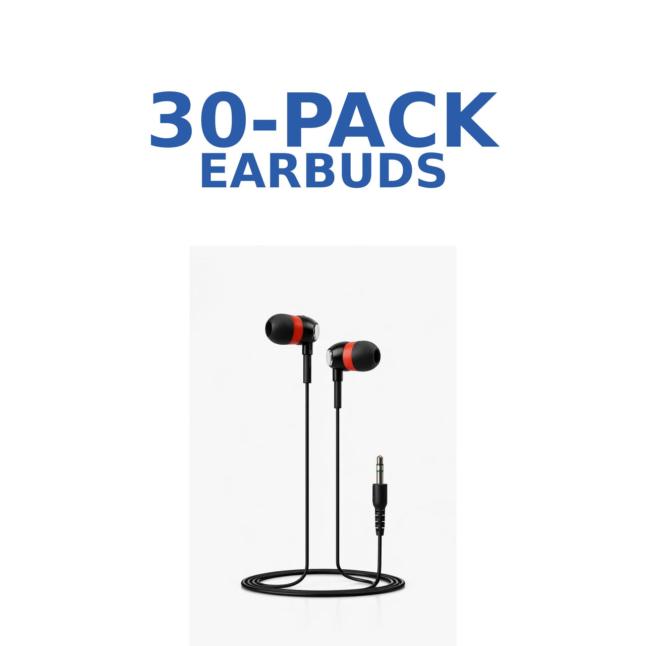 Essential Classroom Earbuds 30 Pack