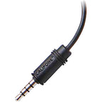 close up view of 3.5mm trrs of Califone 3065AVT Lightweight Personal Multimedia Stereo Headset