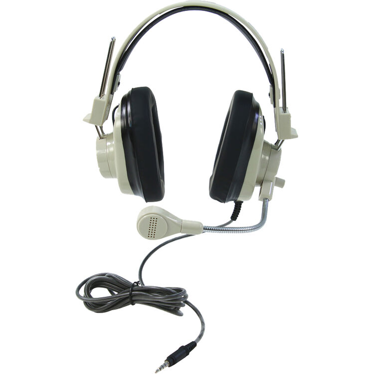 Califone Deluxe multimedia over-ear stereo headset with microphone and To Go plug