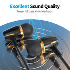 5-Pack Classroom Earbuds with Microphone (3.5mm)