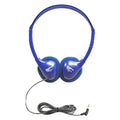 HamiltonBuhl Blue Kid-Sized On-Ear Stereo Headphones - 6 Pack