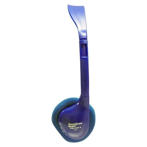 HamiltonBuhl Blue Kid-Sized On-Ear Stereo Headphones - 6 Pack