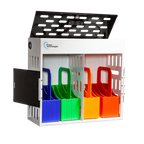 POWRT AC-GO-16 secure charging cabinet with carry-out baskets for devices