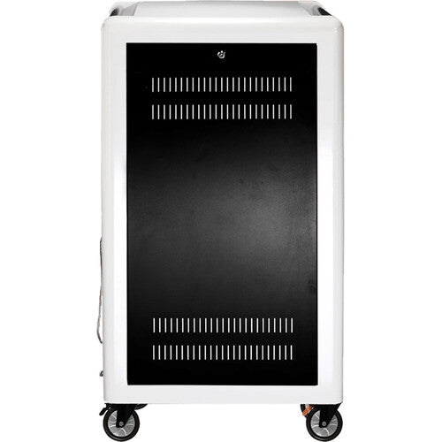 POWRT AC-PLUS-T-H65 36-bay device charging cart with locking cabinet