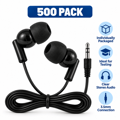 Paquete de 500 auriculares escolares