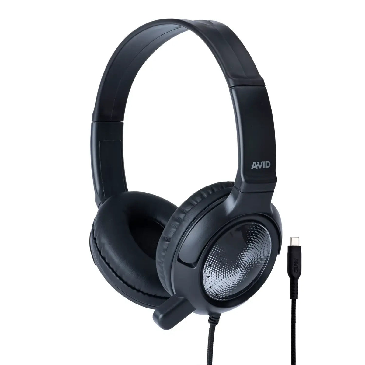 AVID AE-56 USB-C classroom headset, black