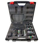 Hamilton ALS700 assistive listening system kit with transmitter, receiver, headphones, and accessories packaged inside the box