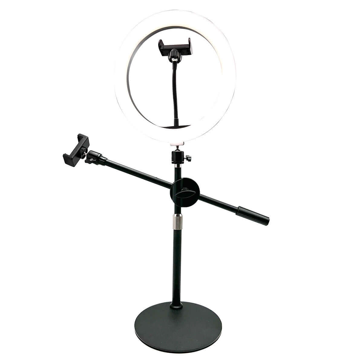HamiltonBuhl Content Creators Set – LED Ring Light, Microphone & Tripod Kit