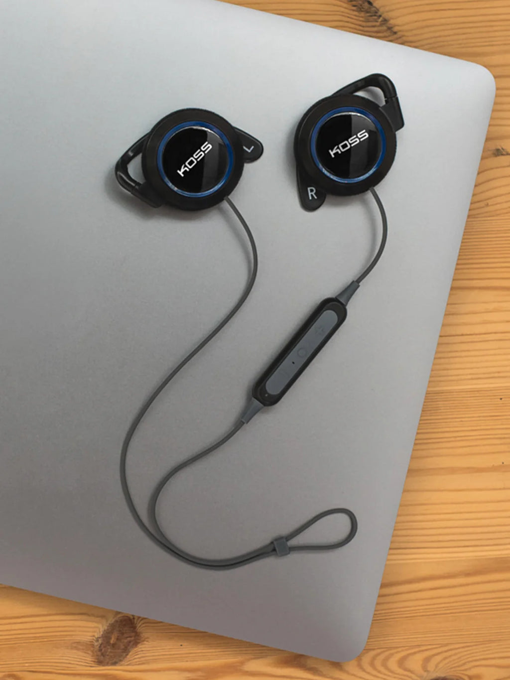 Koss BT221i wireless Bluetooth ear clip headphones with lightweight ear hook design