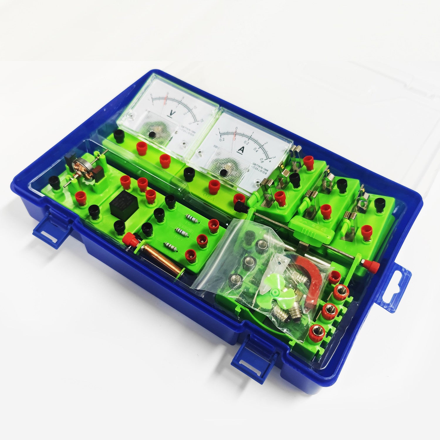 HamiltonBuhl Circuit Wizard Kit with hands-on components for teaching electricity basics.