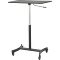Victor DC500 High Rise Mobile Adjustable Standing Desk height adjustable rolling workstation with spacious surface and sturdy frame for flexible sit stand use