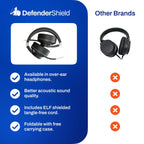 EMF Radiation-Free Air Tube Over-Ear Headphones