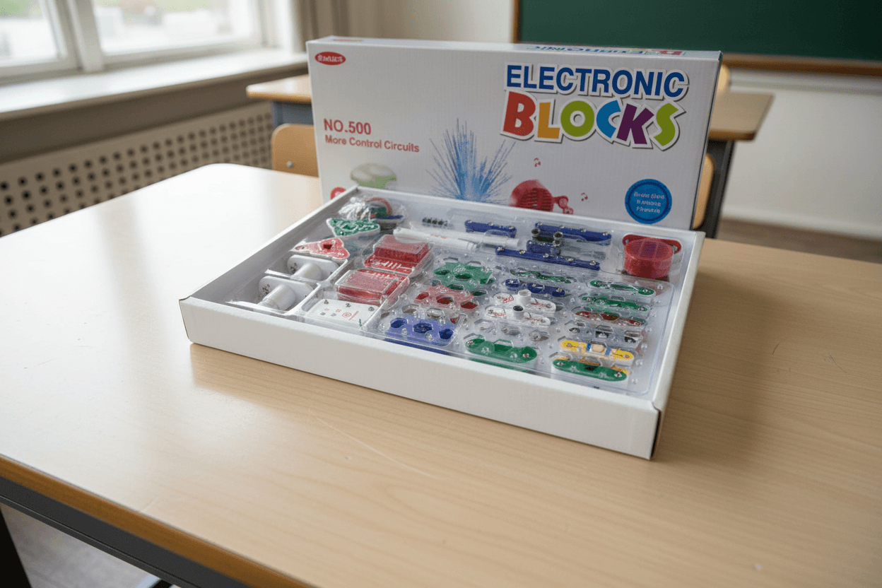 HamiltonBuhl Electronic Blocks Kit – Beginner STEM Electronics Circuit Building Set