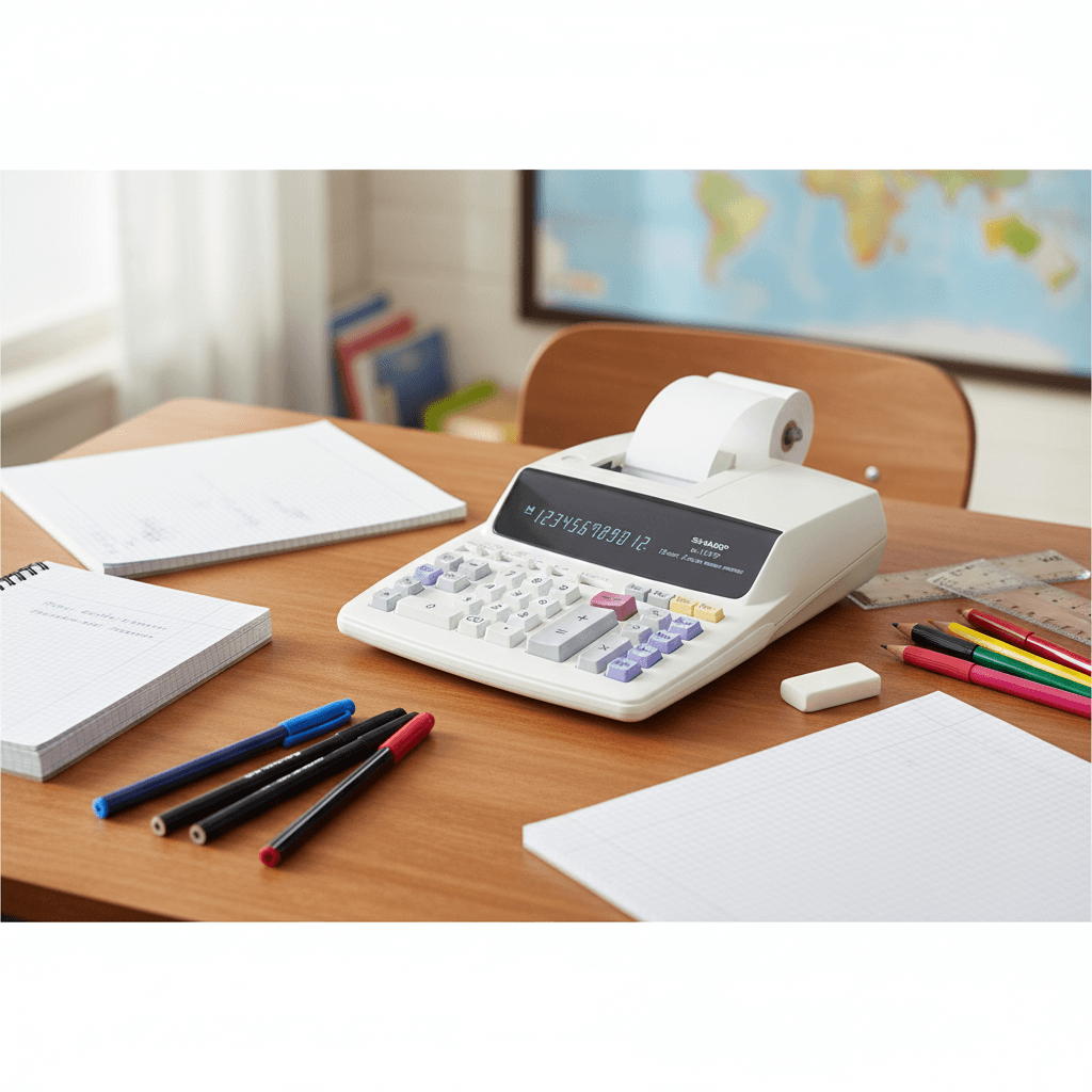 Sharp EL-1197PIII Heavy-Duty 12-Digit Printing Calculator
