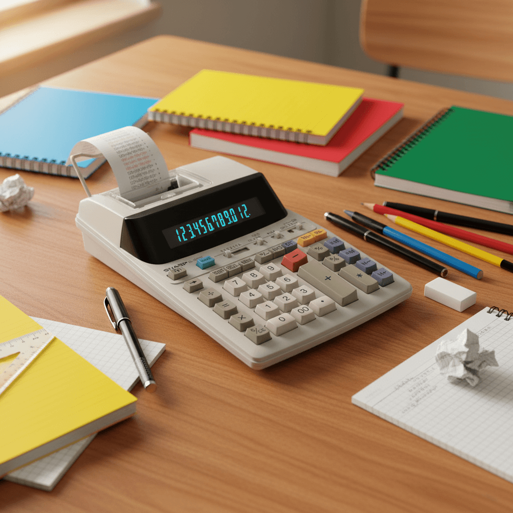 Sharp EL-1801V 12-Digit Printing Calculator