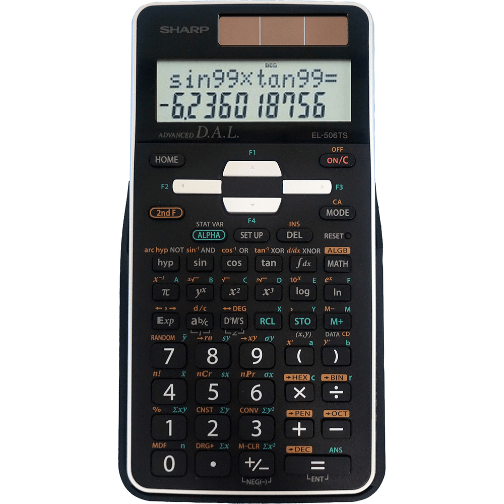 Sharp Function Sharp EL-506TSBBW Scientific Calculator – WriteView 470 Functions ...