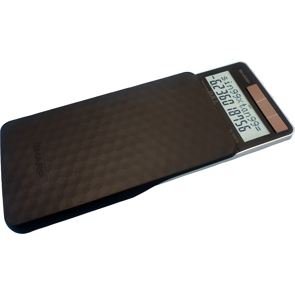 Sharp EL-506TSBBW scientific calculator with natural textbook display and durable design for students and exams