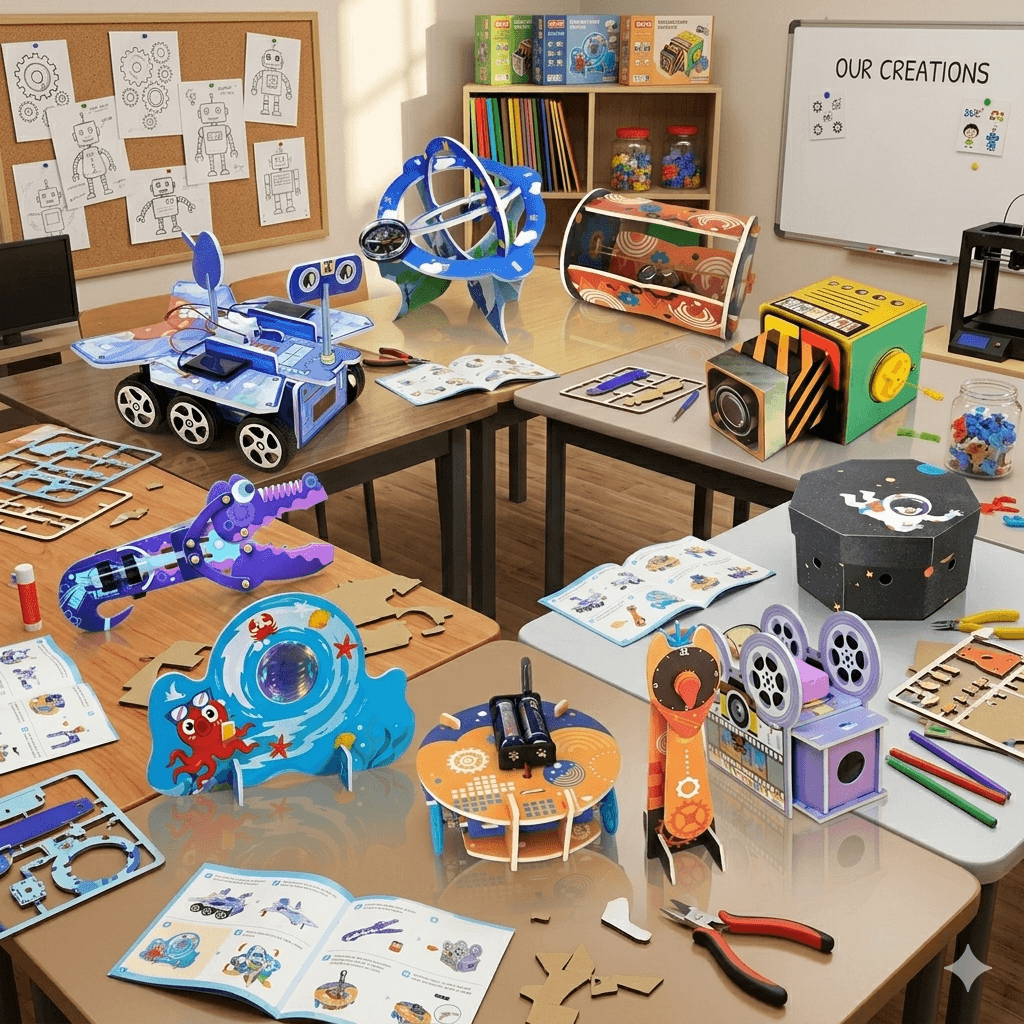 HamiltonBuhl Engineering Lab Projects Kit – 10-in-1 STEM Learning Kit, Build, Learn & Create