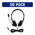 LH Essential Series™ ES-100 TRRS Classroom Headset with Microphone – 50 Pack