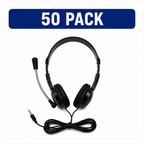 LH Essential Series™ ES-100 TRRS Classroom Headset with Microphone – 50 Pack