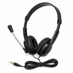 ES-100 TRRS classroom headset with flexible boom microphone and soft ear cushions