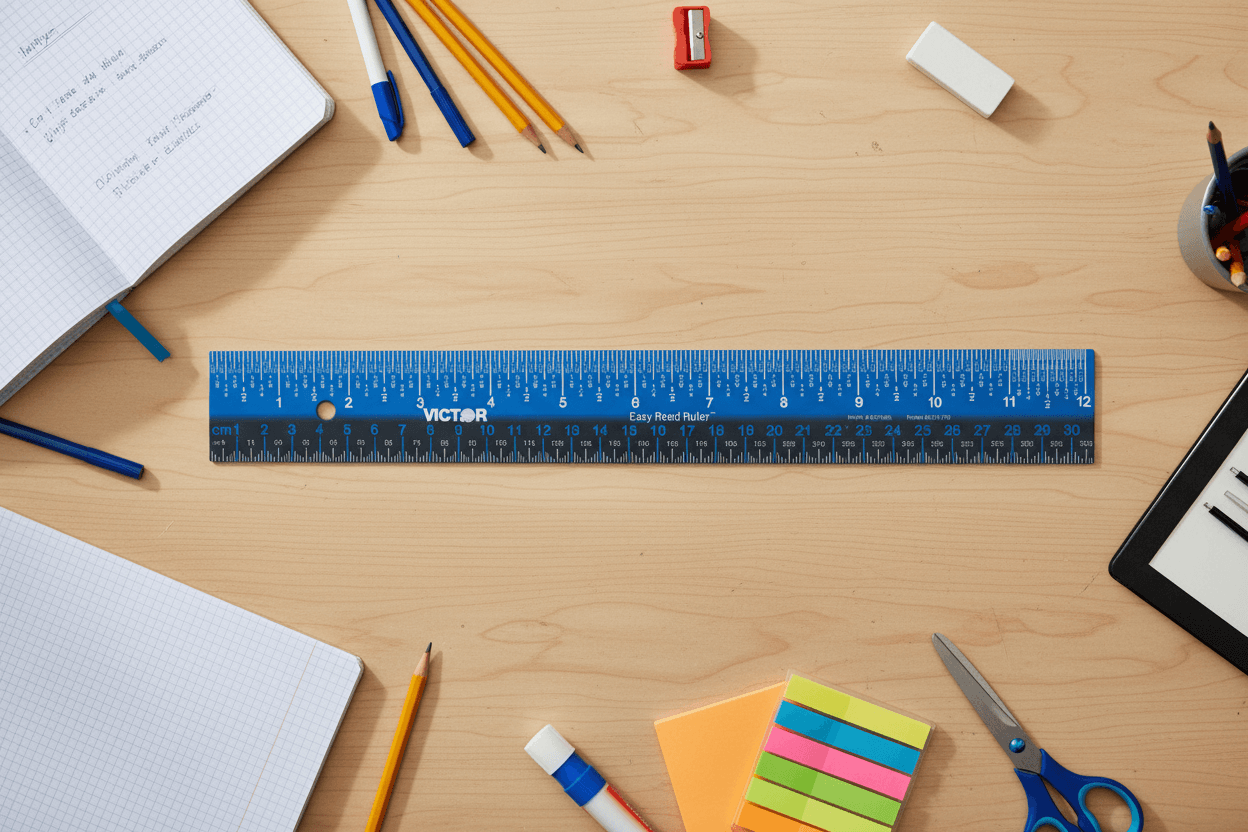 Victor EZ12SBL Easy Read Stainless Steel Ruler