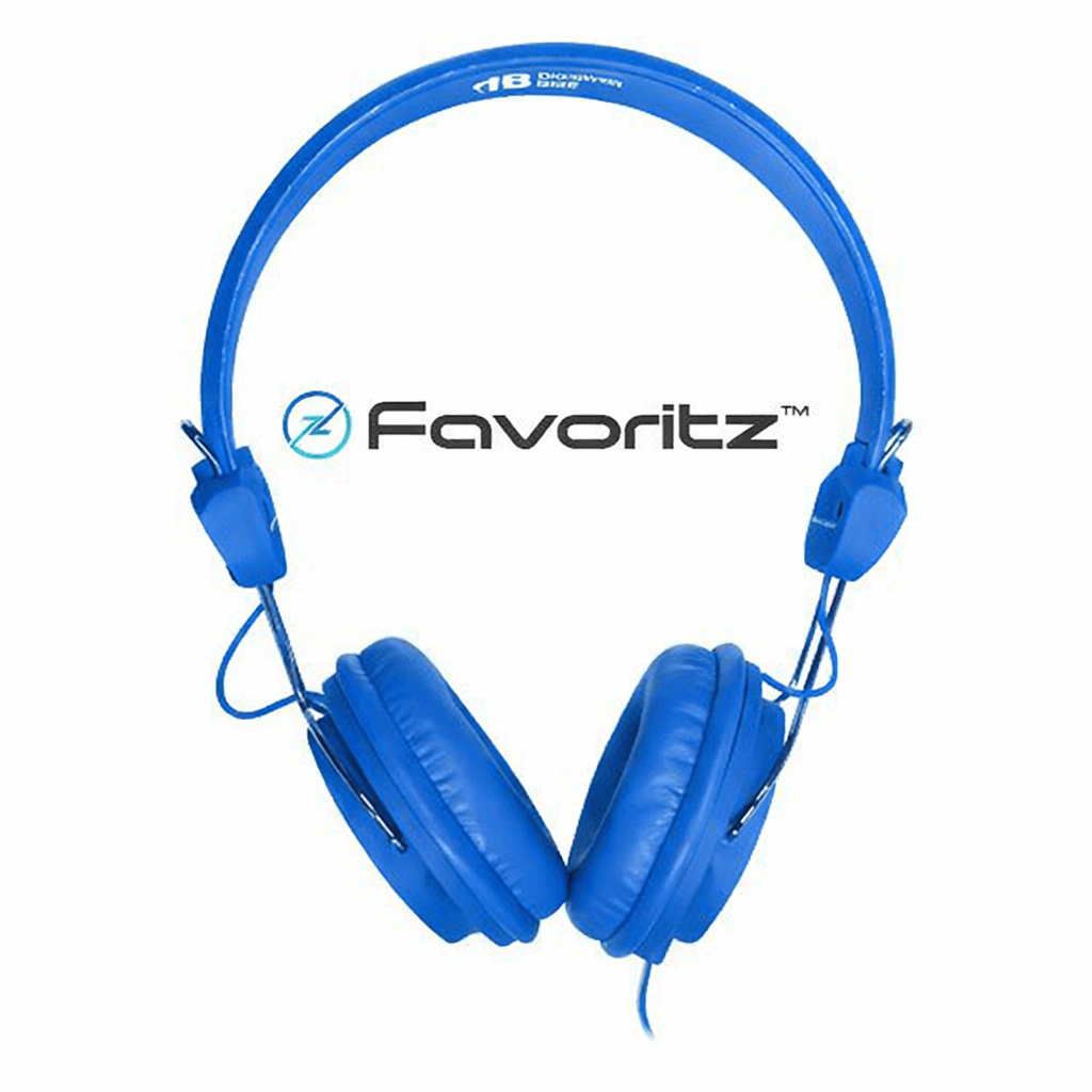 10 pack blue Favoritz TRRS classroom headsets with inline microphones by HamiltonBuhl