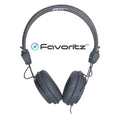 Gray Favoritz TRRS school headset with in-line microphone and 3.5mm single-jack connector