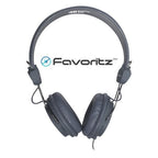Gray Favoritz TRRS school headset with in-line microphone and 3.5mm single-jack connector