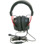 Califone GS3000 red headphones with removable microphone for classroom use