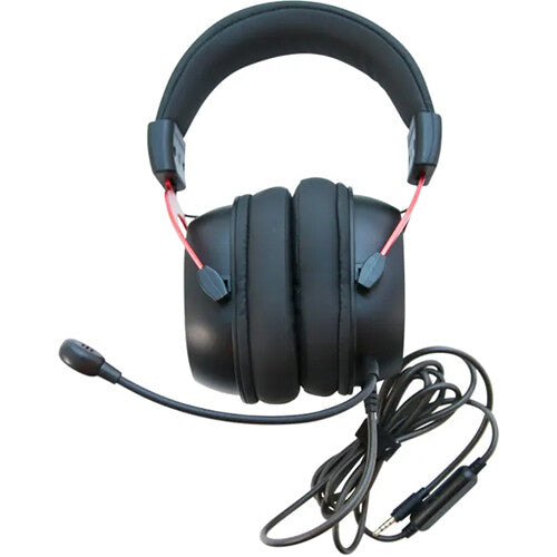 Califone GS3000 red over-ear headset with adjustable gooseneck microphone