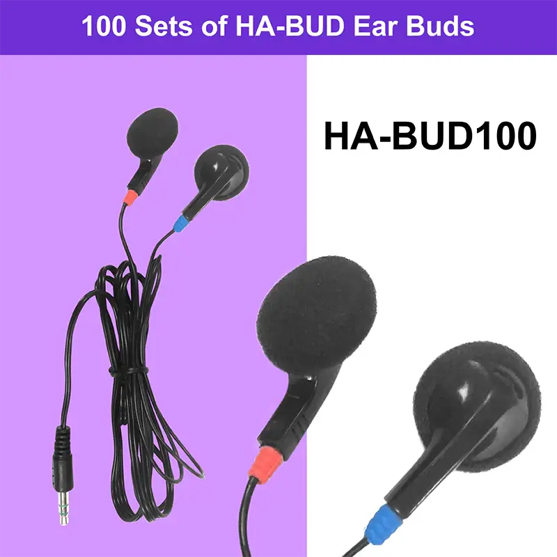 HamiltonBuhl Ear Buds with Foam Cushions – 100 Pack