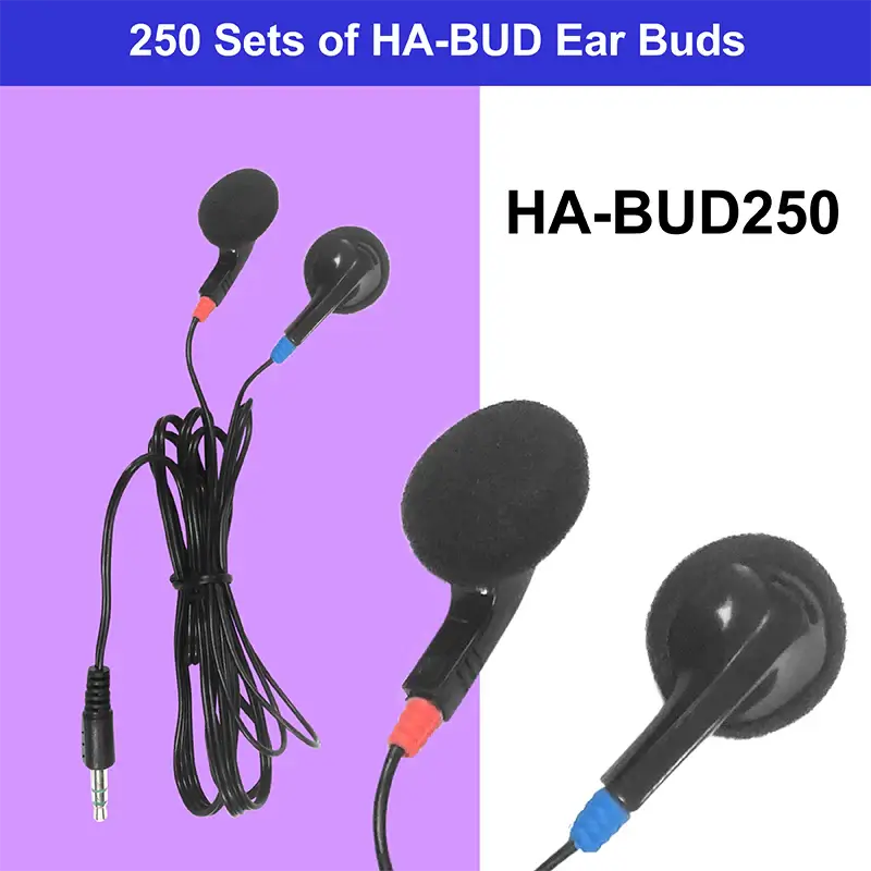 HamiltonBuhl Ear Buds with Foam Cushions – 250 Pack