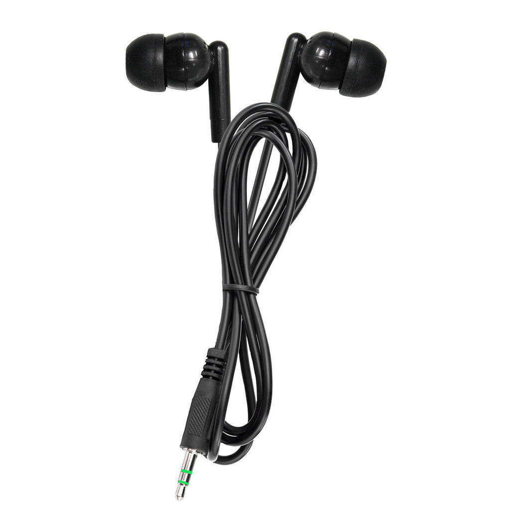 Hamilton silicone earbuds with soft in-ear tips and 3.5mm audio plug for classroom listening