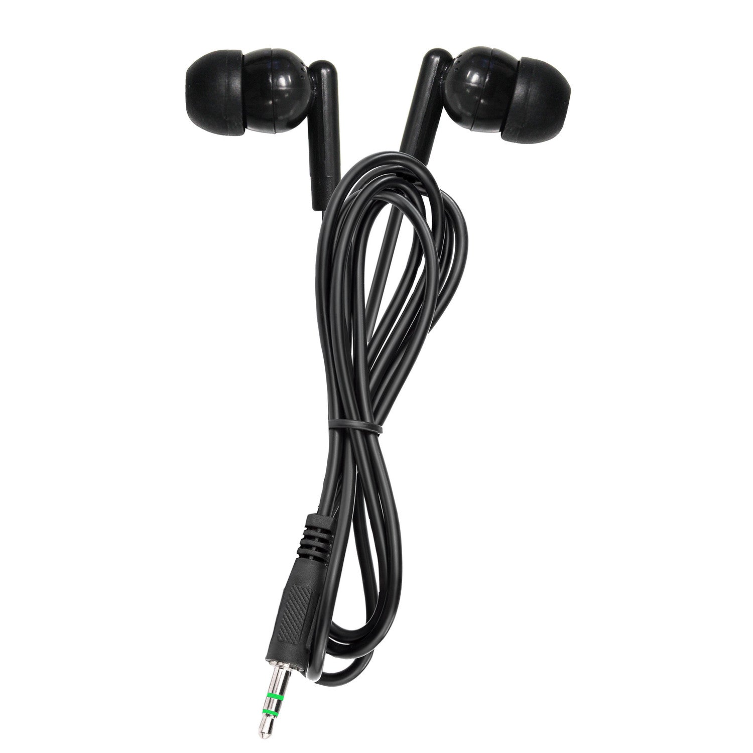 Hamilton silicone earbuds with soft in-ear tips and 3.5mm audio plug for classroom listening