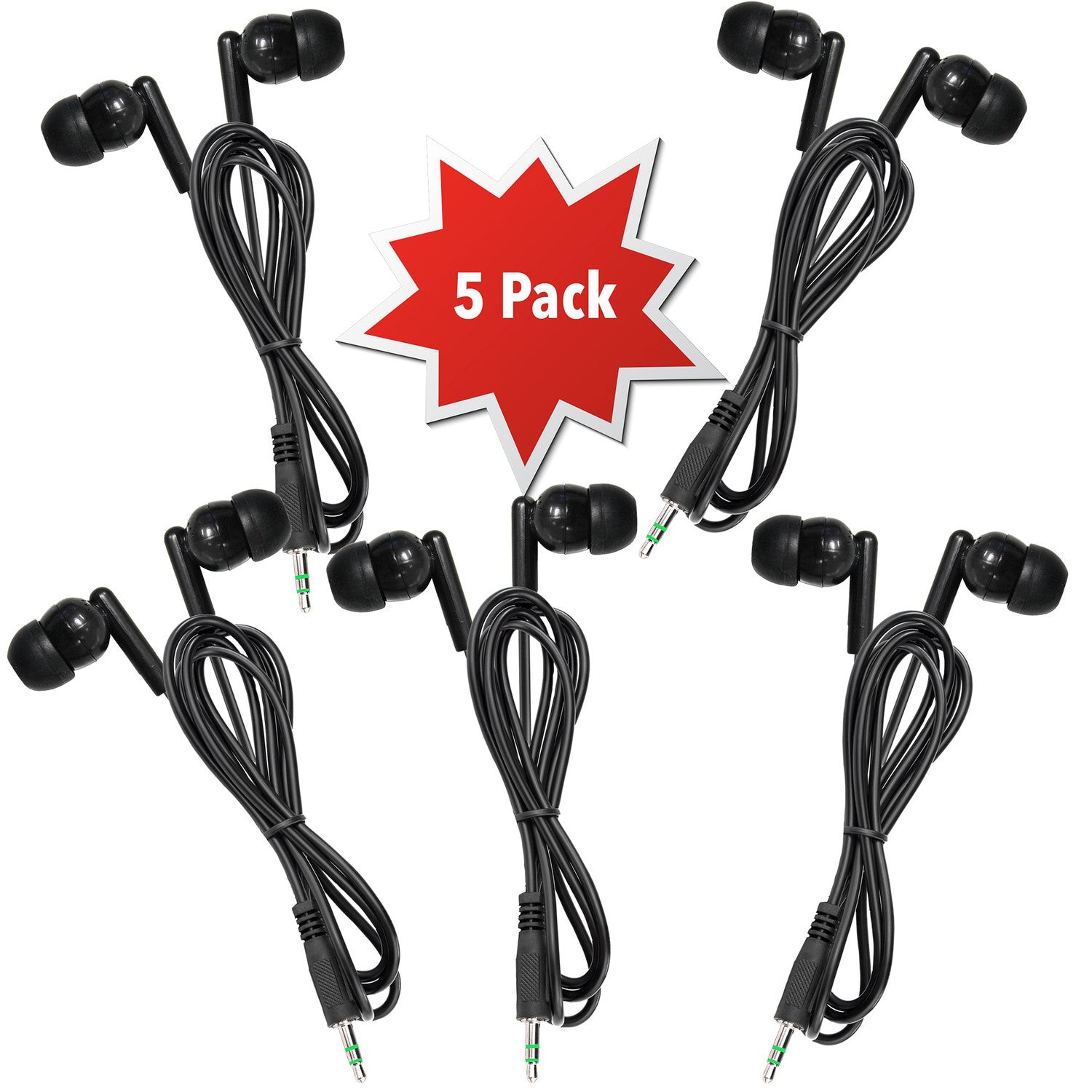 HamiltonBuhl Silicone Ear Buds – Pack of 5