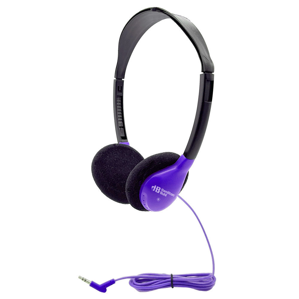 HamiltonBuhl SchoolMate HA2 personal on-ear headphones in purple