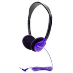 HamiltonBuhl SchoolMate HA2 personal on-ear headphones in purple