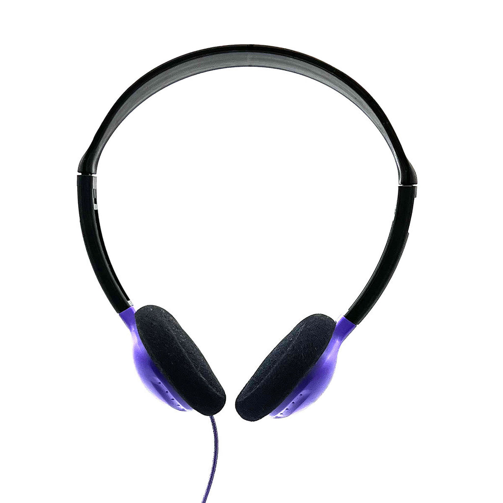 Purple SchoolMate HA2 headphones with Dura-Cord and 3.5mm plug
