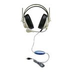 HamiltonBuhl USB headsets with flexible gooseneck microphones for classroom use