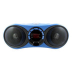 Boombox media player with Bluetooth receiver, CD player, and FM radio
