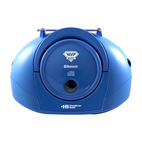 Top view of Boombox with Bluetooth Receiver CD FM Media Player