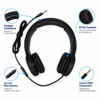HS-100 classroom headset with in-line microphone