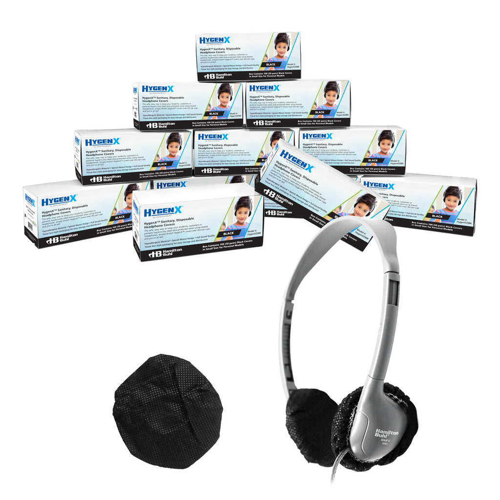 Disposable 2.5-inch ear cushion covers for headphones, pack of 12 boxes