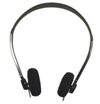 Bulk school headphones LH-06PS with 360° swivel earpieces for comfort in educational settings.